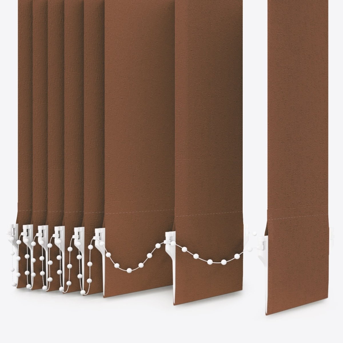 Bali Caramel Café Vertical Blinds Replacement Slats - Zen Shades