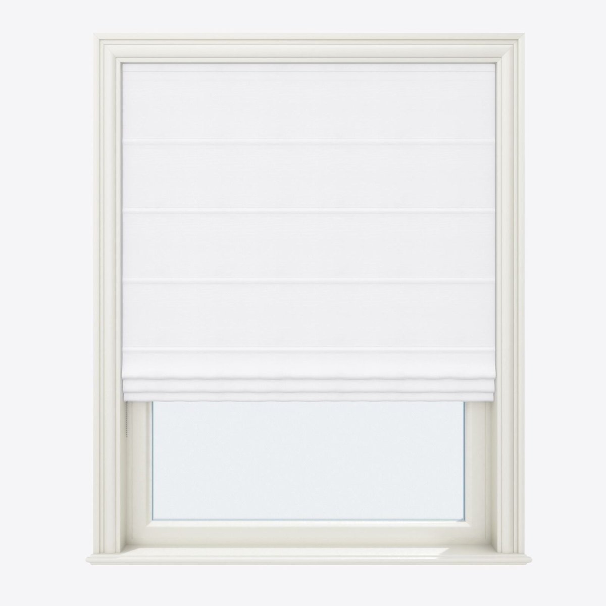 Barcelona Brilliant White Roman Blinds - Zen Shades