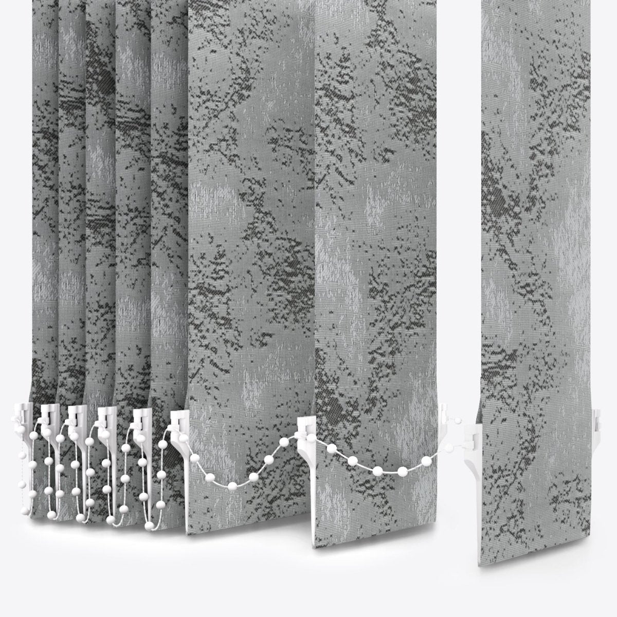 Batista Ash Grey Vertical Blinds - Zen Shades