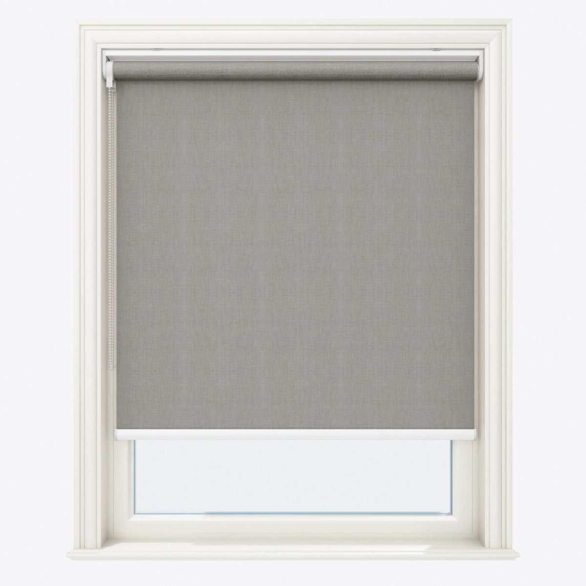 Bliss Smoky White Blackout Roller Blinds - Zen Shades