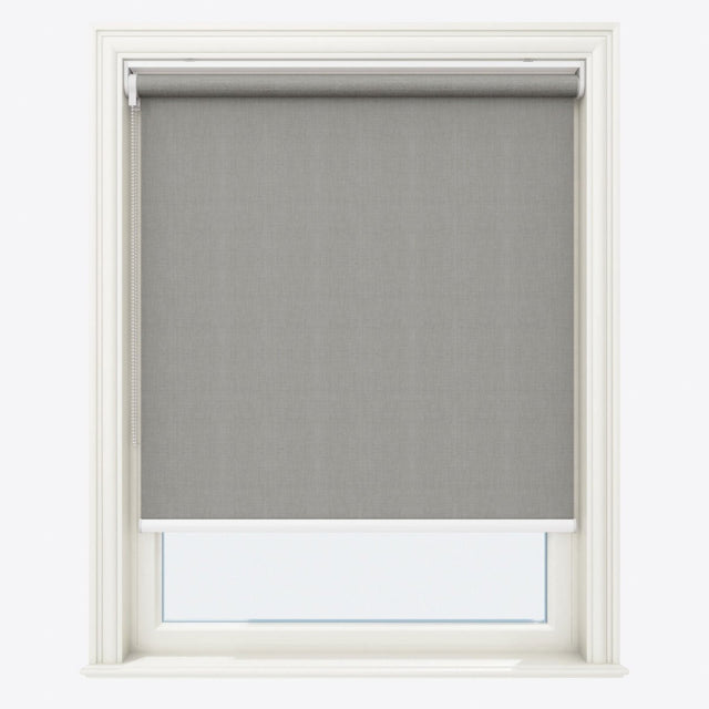 Bliss Smoky White Blackout Roller Blinds - Zen Shades