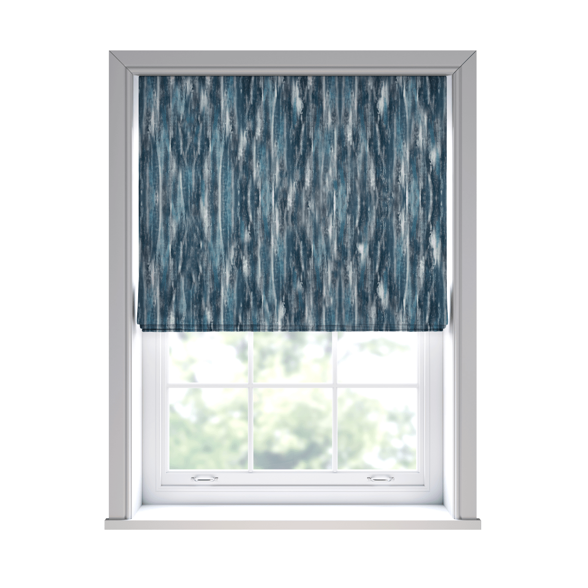 Cielo Indigo Roman Blinds - Zen Shades
