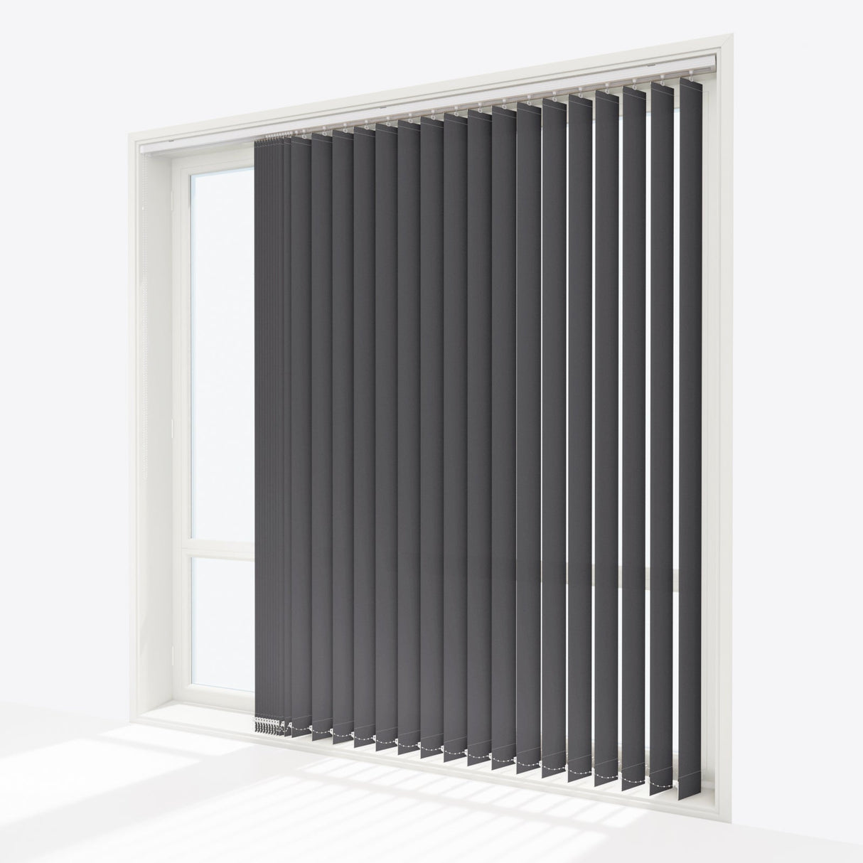 Colori Black Vertical Blinds - Zen Shades