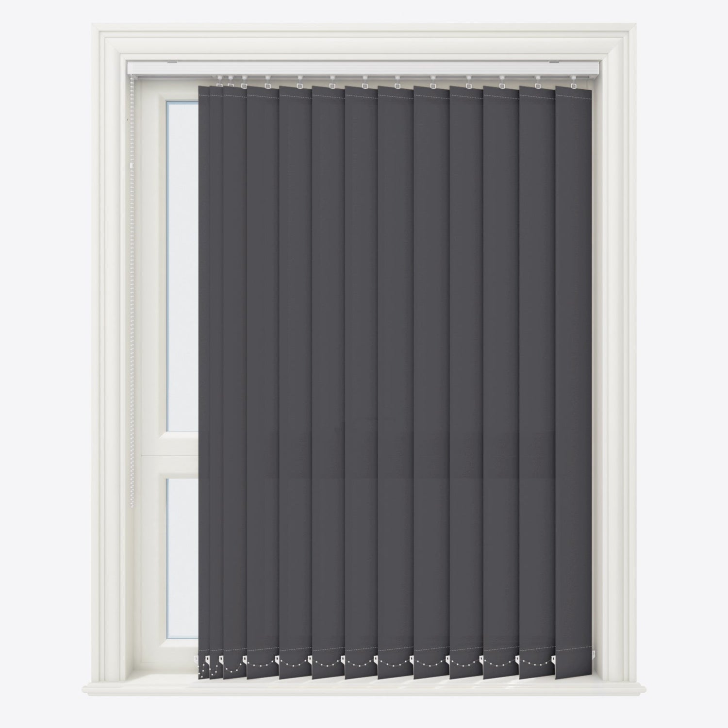 Colori Black Vertical Blinds - Zen Shades