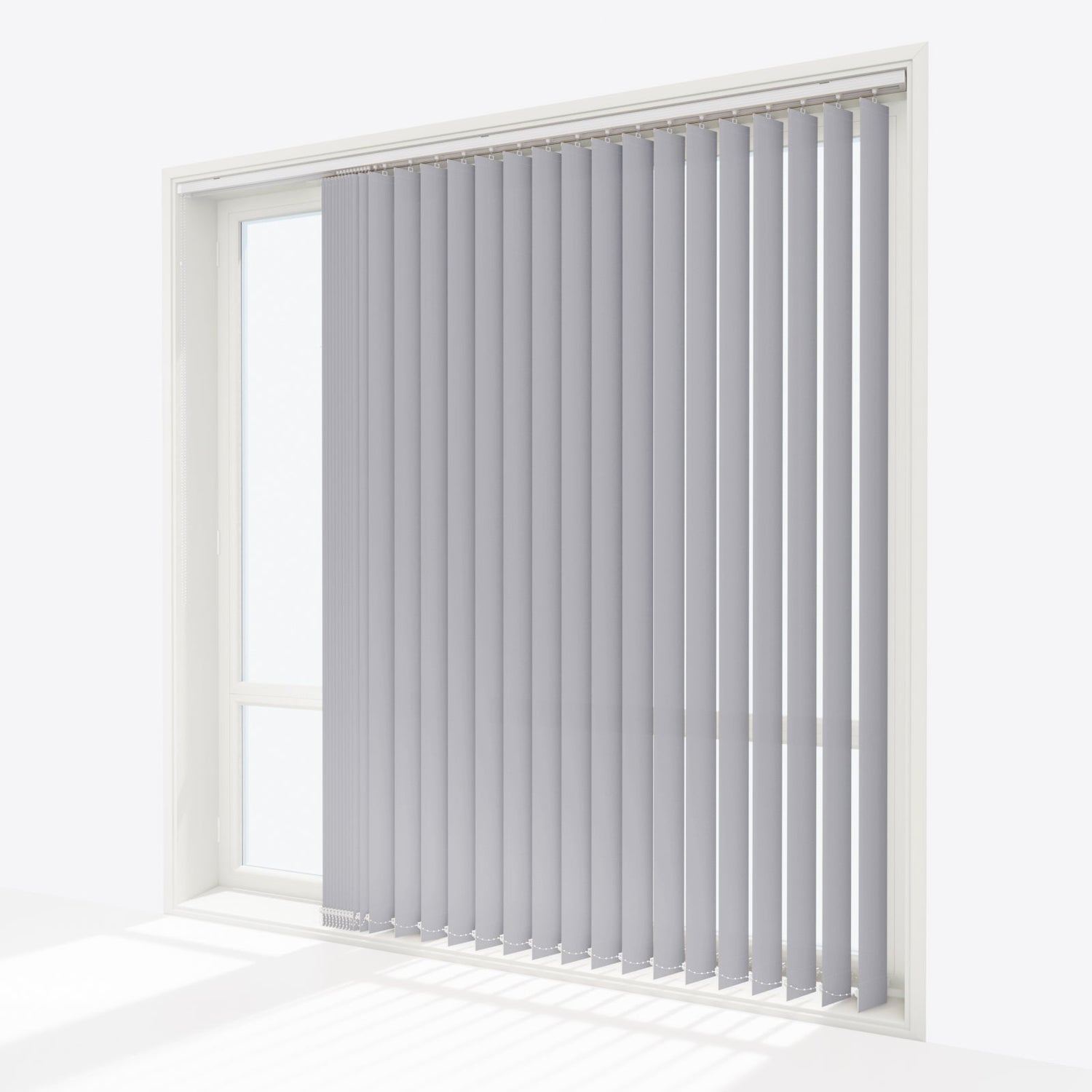 Colori Light Grey Vertical Blinds - Zen Shades