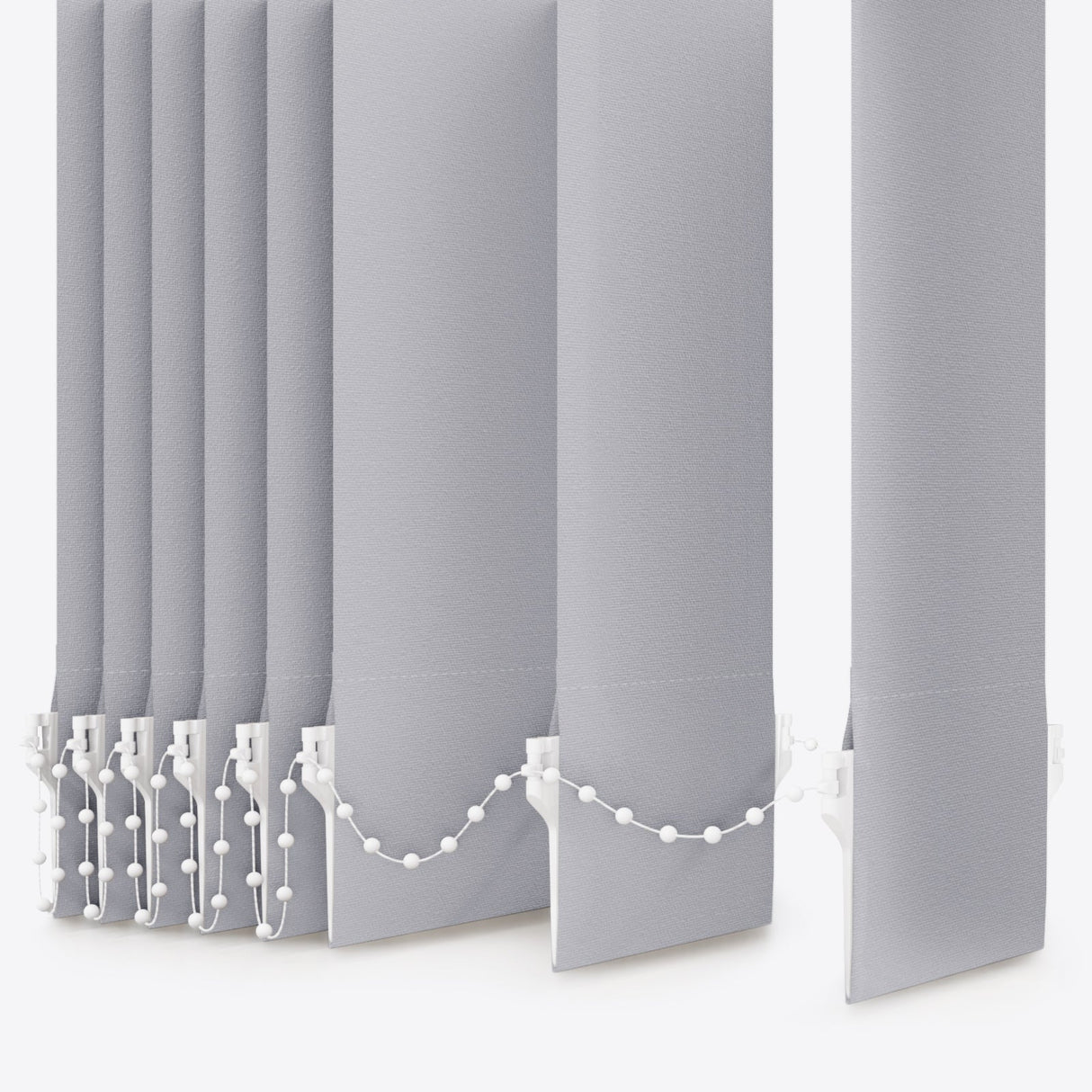 Colori Light Grey Vertical Blinds - Zen Shades