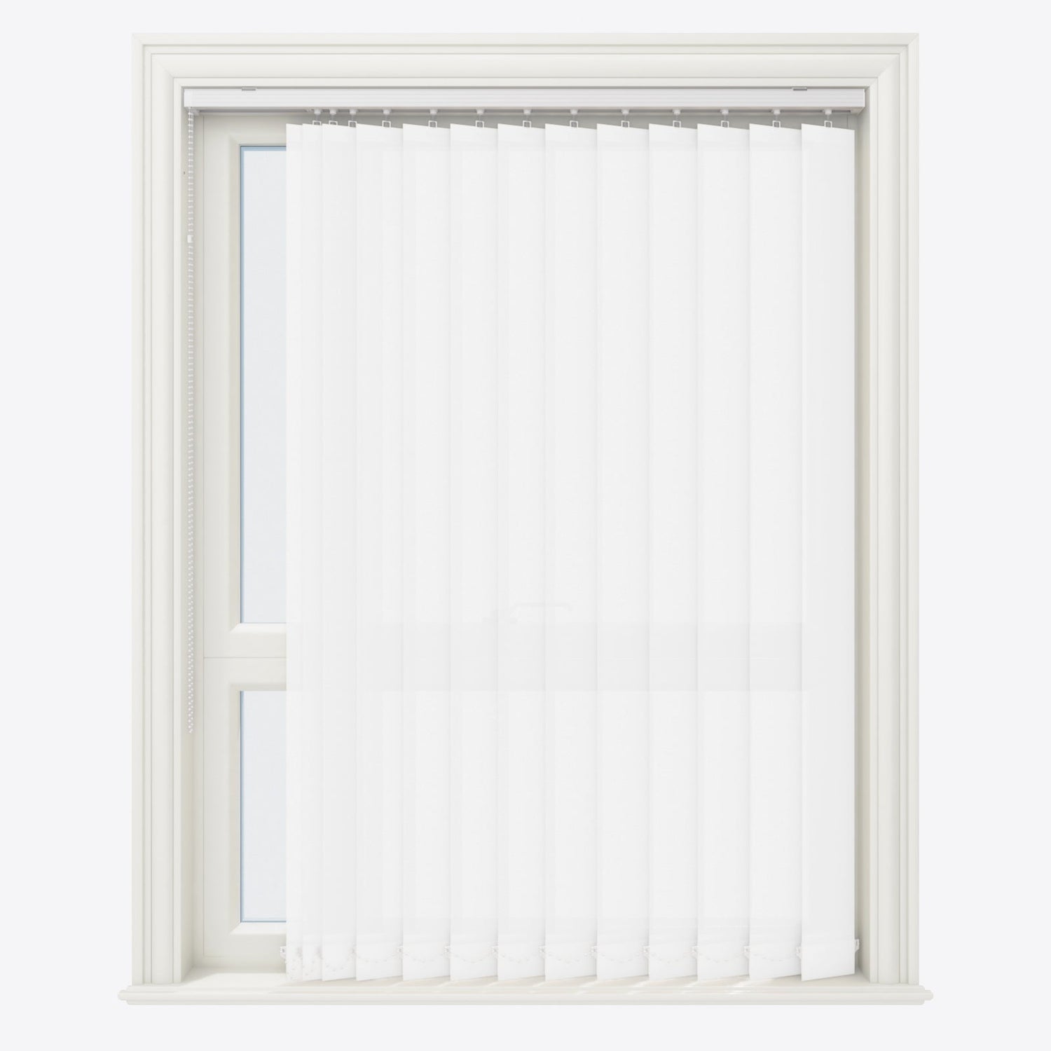 Colori Signal White Vertical Blinds - Zen Shades