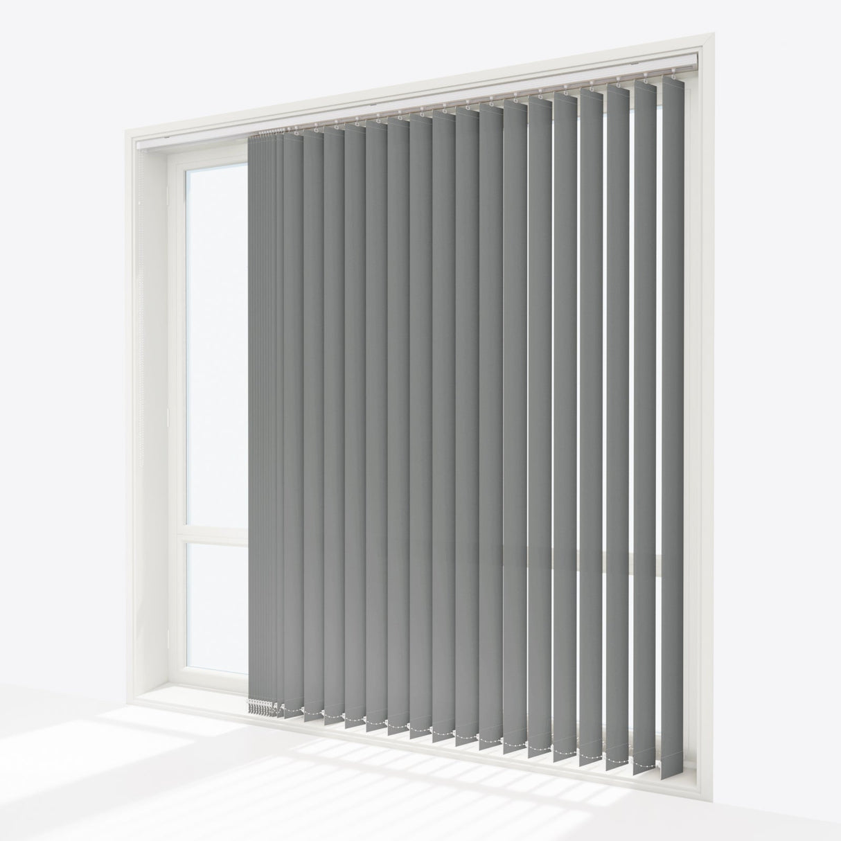 Colori Storm Grey Vertical Blinds - Zen Shades