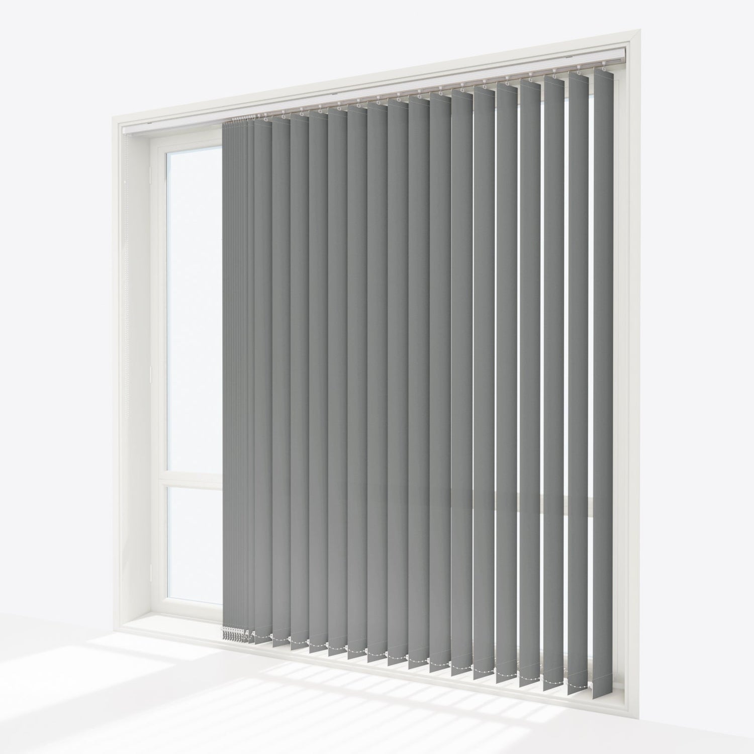 Colori Storm Grey Vertical Blinds - Zen Shades