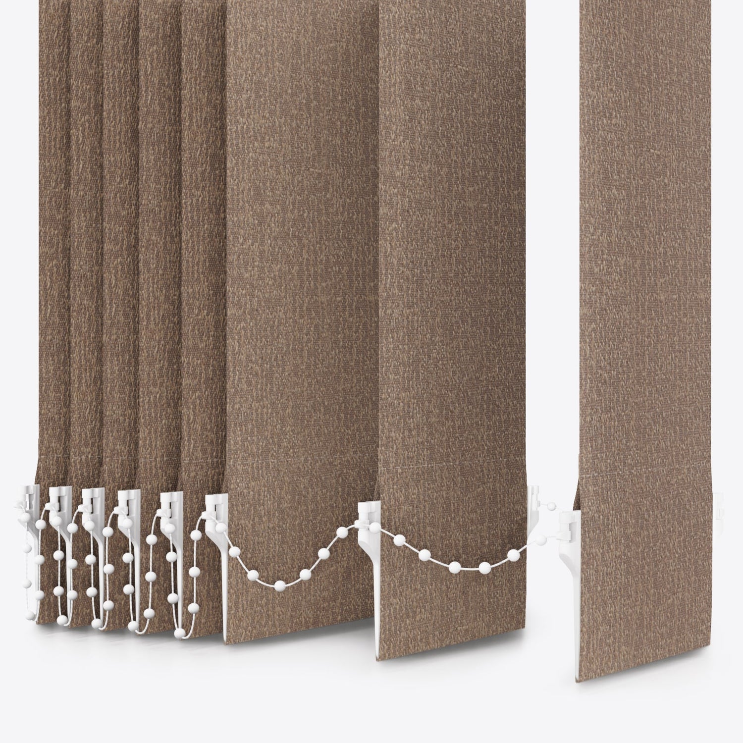 Designo Beige Grey Vertical Blinds - Zen Shades