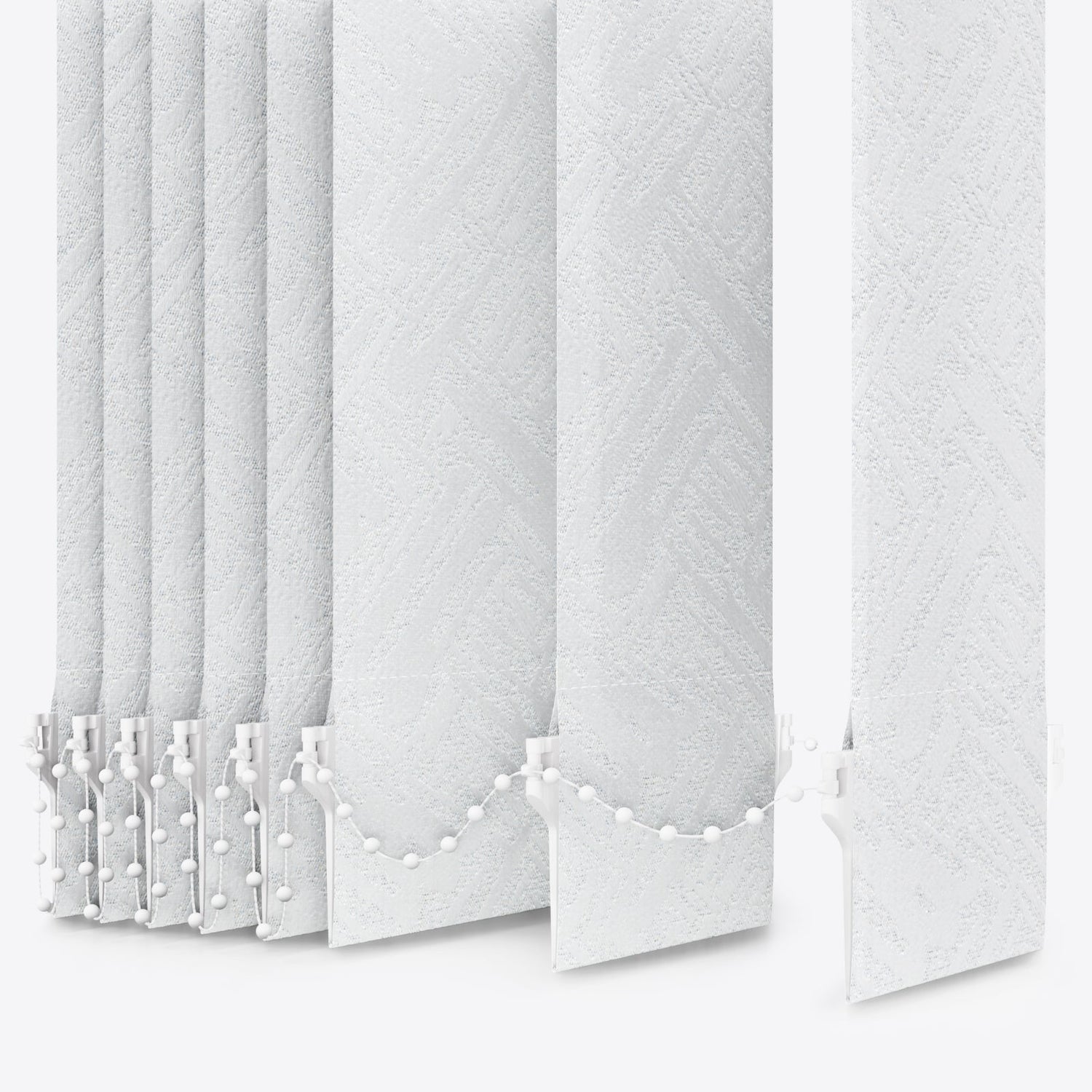 Designo Shadow White Vertical Blinds - Zen Shades
