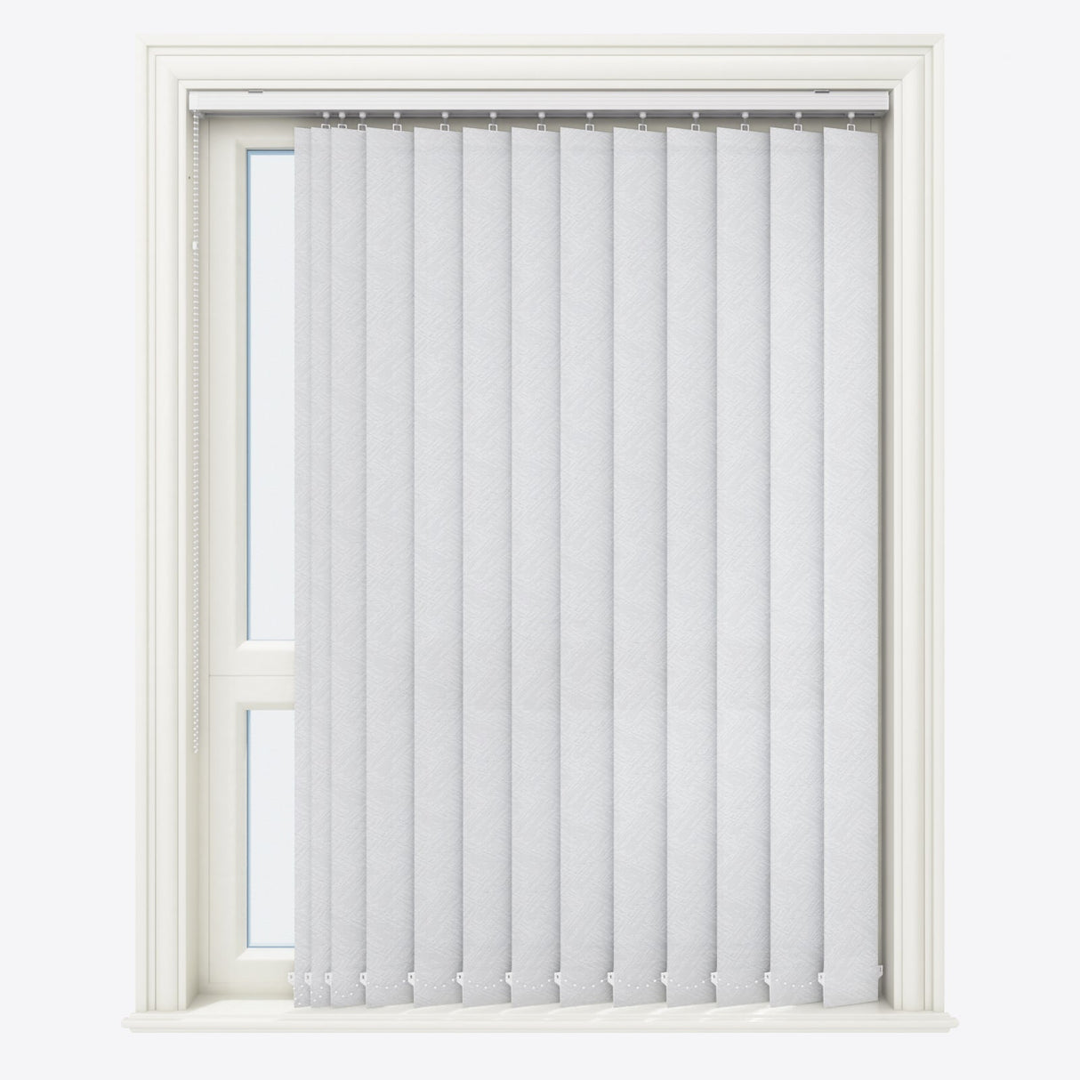 Designo Shadow White Vertical Blinds Replacement Slats - Zen Shades