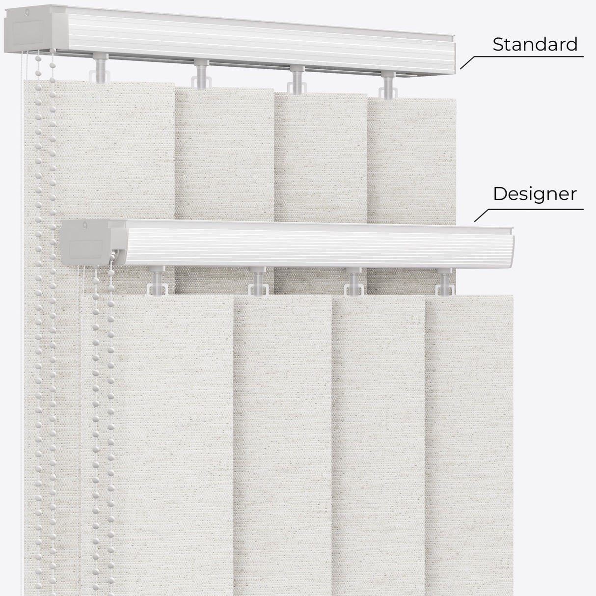 Designo Silver Birch Vertical Blinds - Zen Shades
