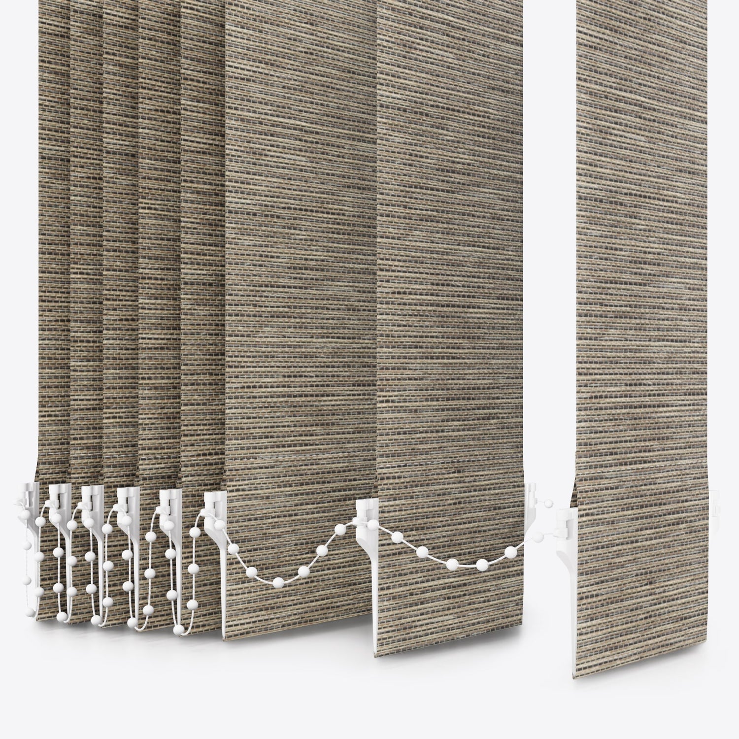Designo Wood Sepia Tint Vertical Blinds - Zen Shades