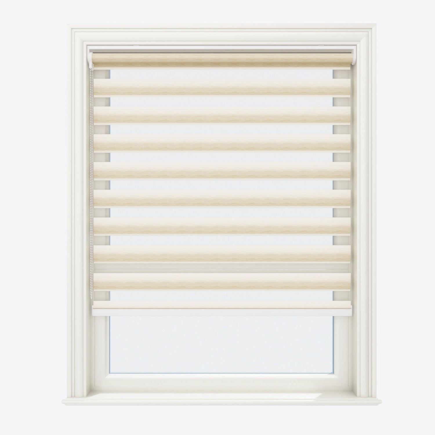Eclipse Timber Cream Day & Night Blinds - Zen Shades