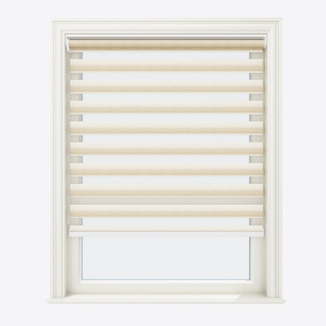 Eclipse Timber Cream Day & Night Blinds - Zen Shades