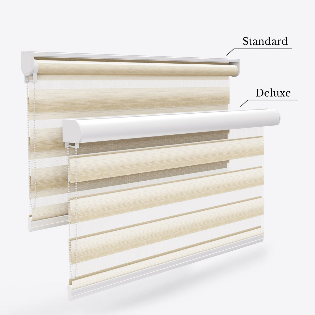 Eclipse Timber Cream Day & Night Blinds - Zen Shades