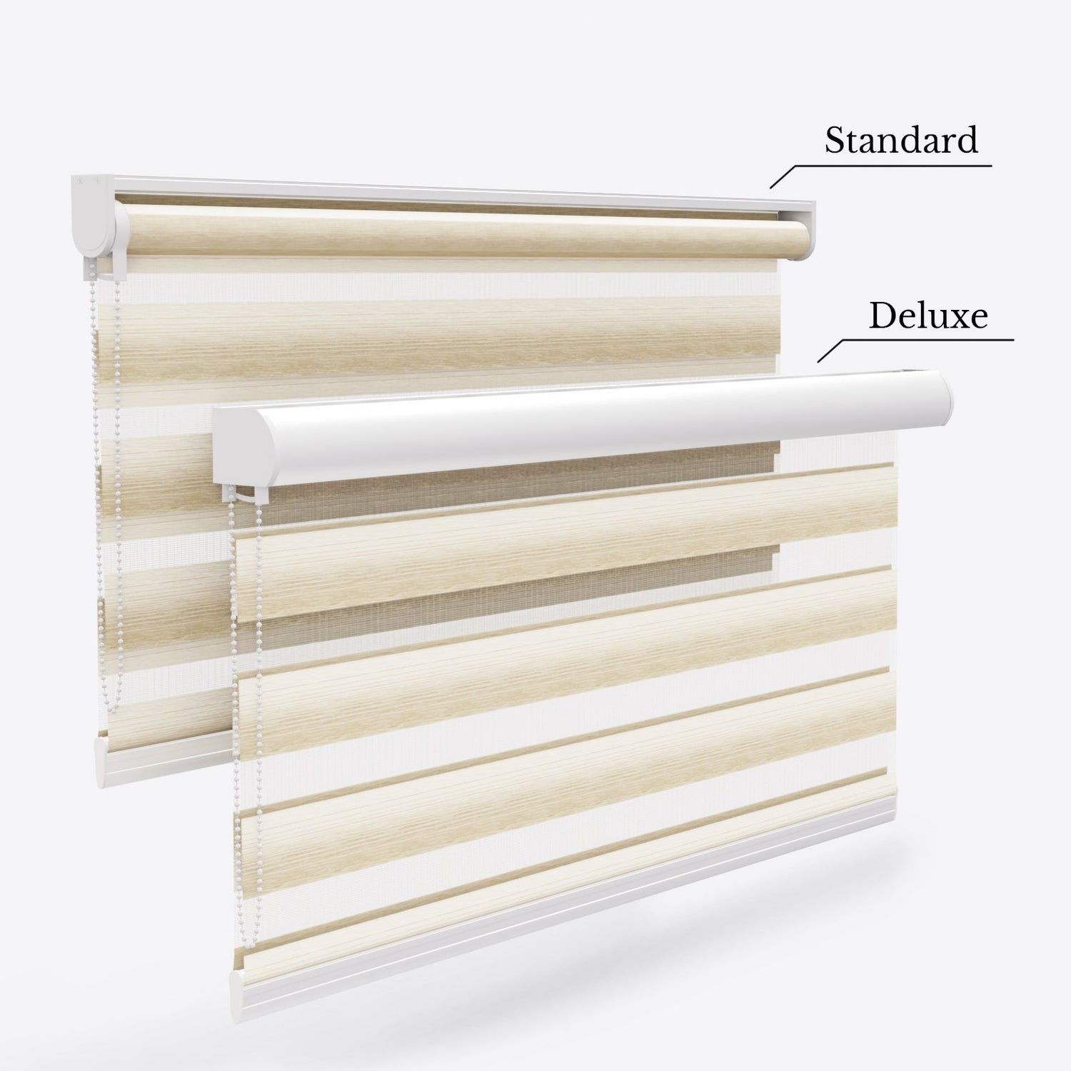 Eclipse Timber Cream Day & Night Blinds - Zen Shades