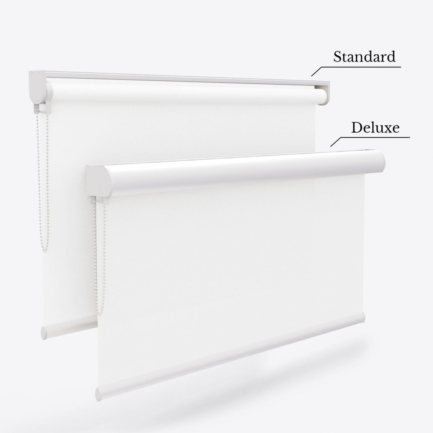 Essence White Roller Blinds - Zen Shades