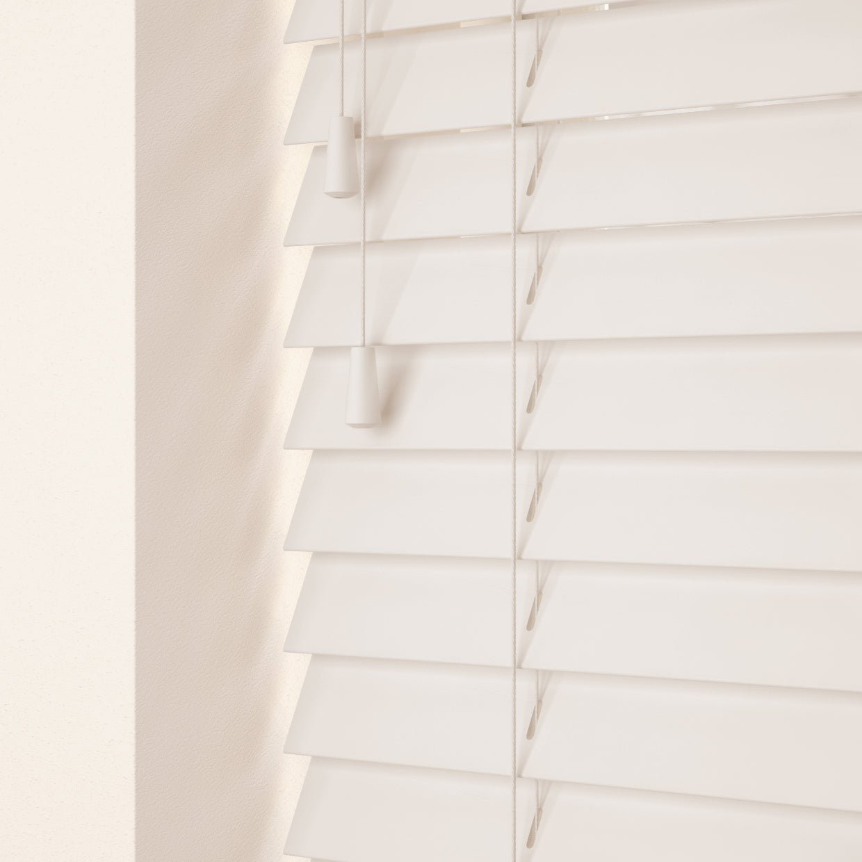 Glacier Real Wooden Blinds - Zen Shades