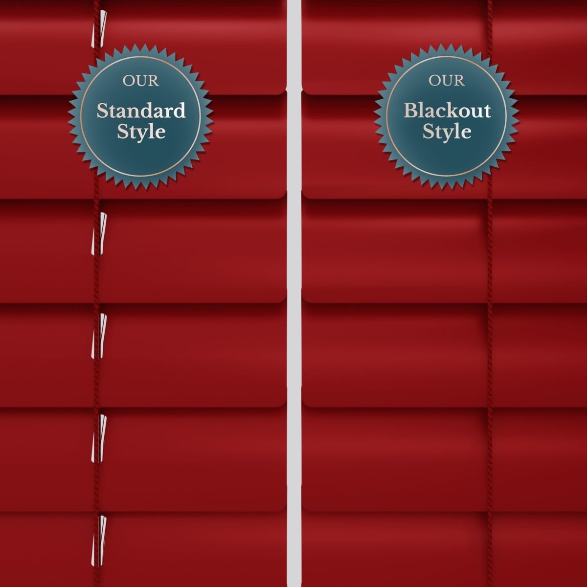 Gloss Signal Red Venetian Blinds - Zen Shades