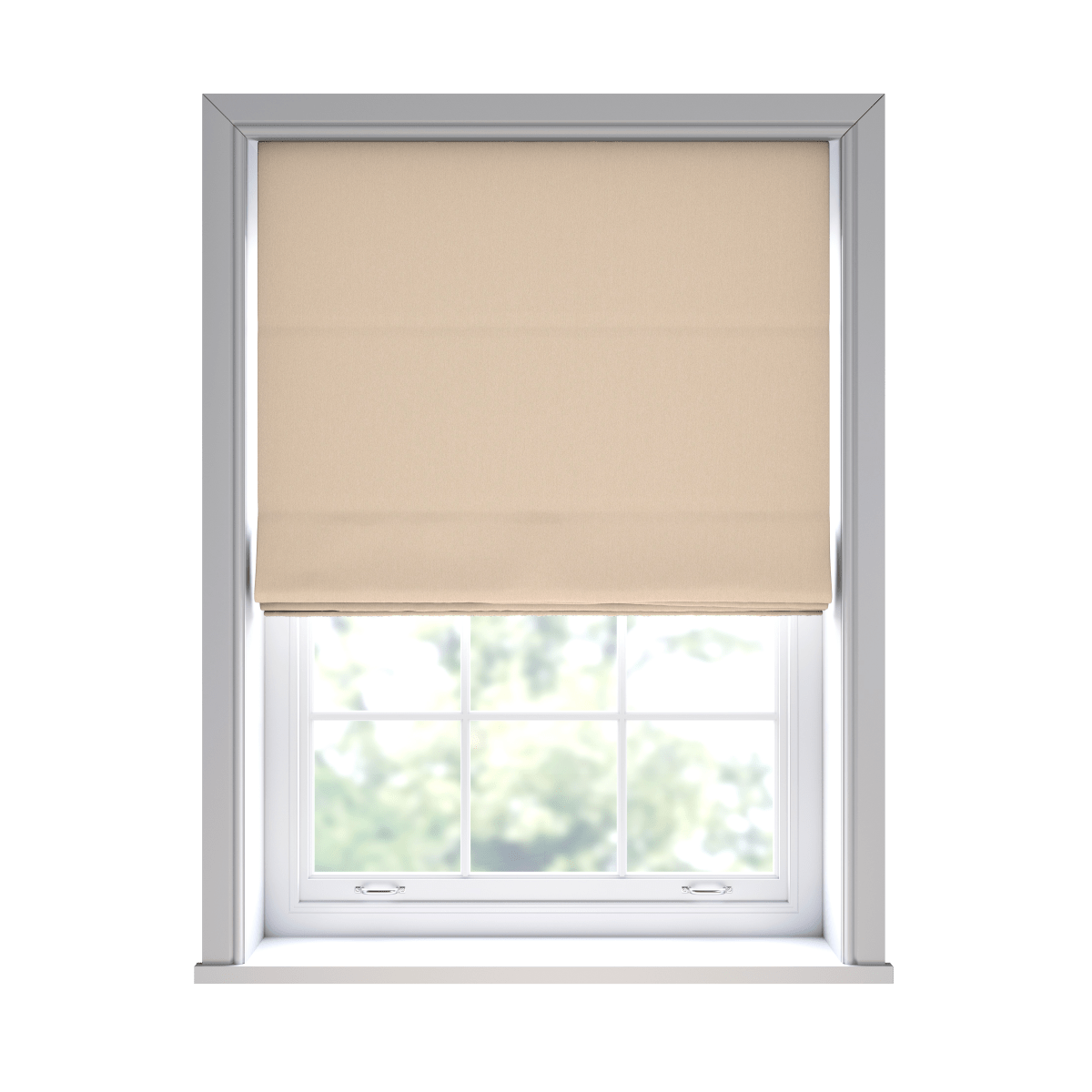 Haven Vanilla Roman Blinds - Zen Shades