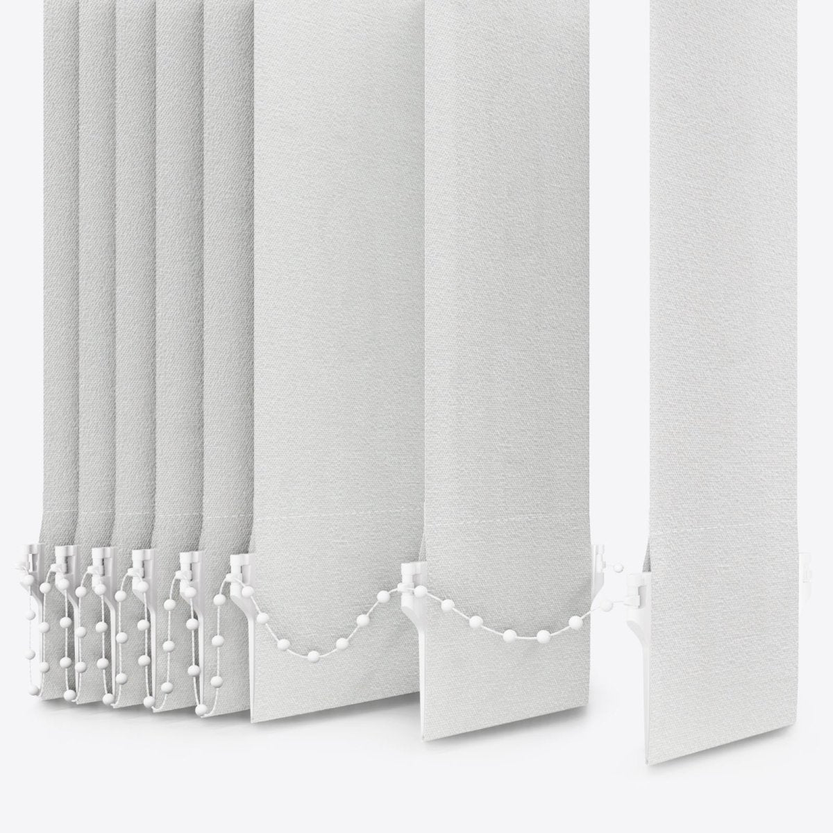 Louvolite Mineral Silver Vertical Blinds - Zen Shades