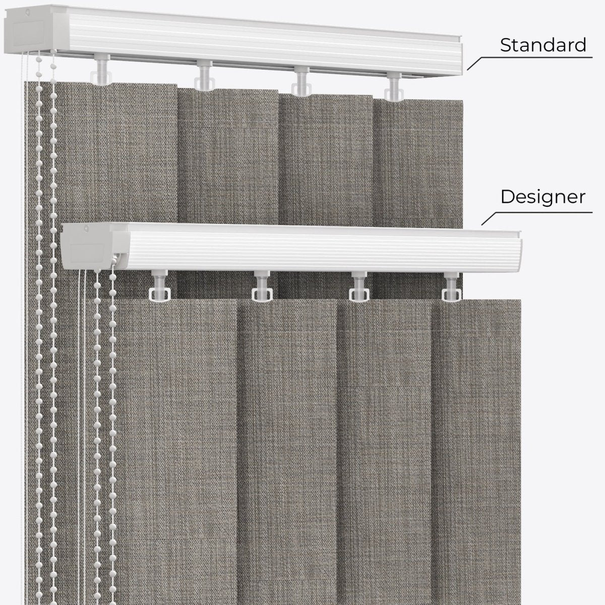 Louvolite Oslo Jasper Vertical Blinds - Zen Shades