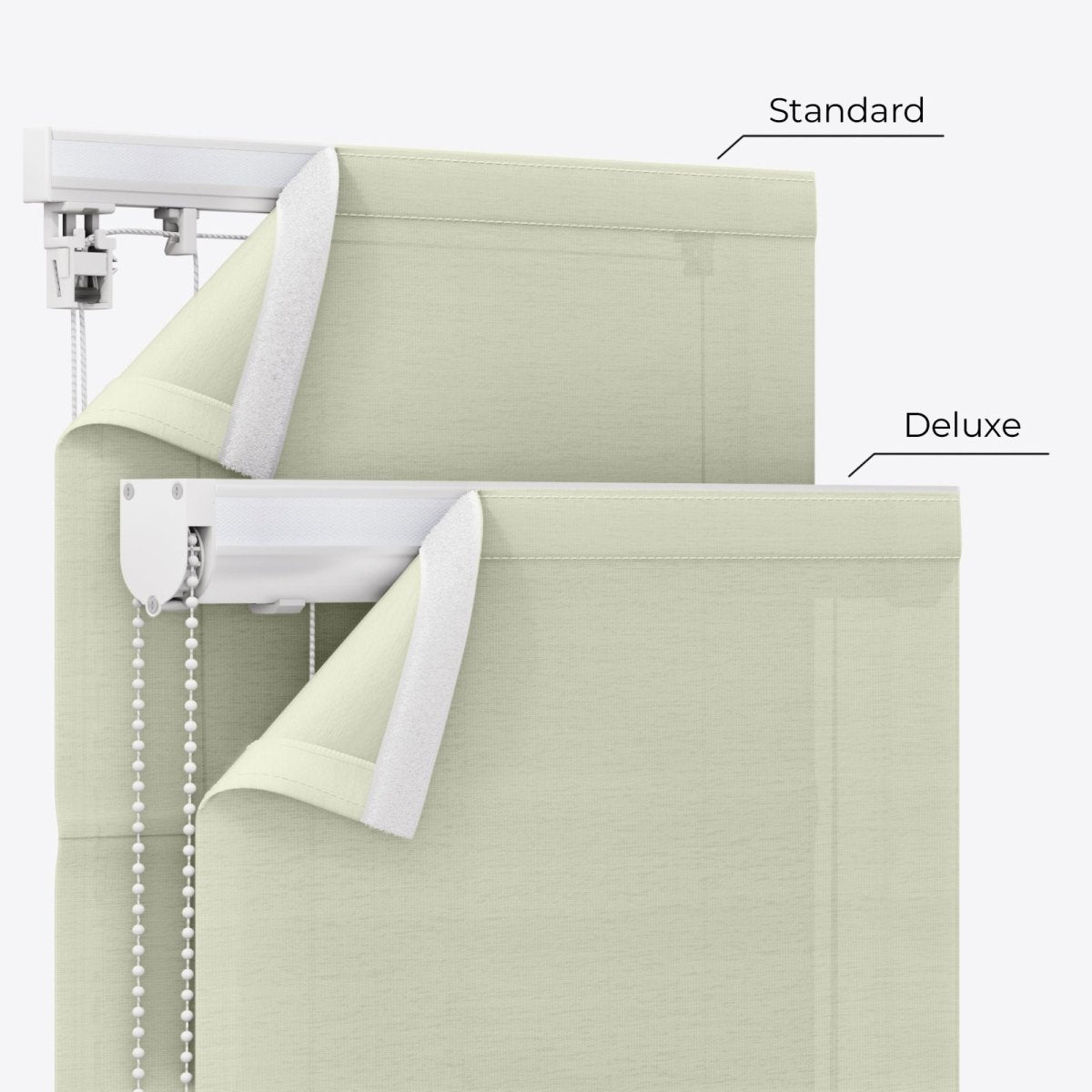 Mezzo Wishful Green Roman Blinds - Zen Shades
