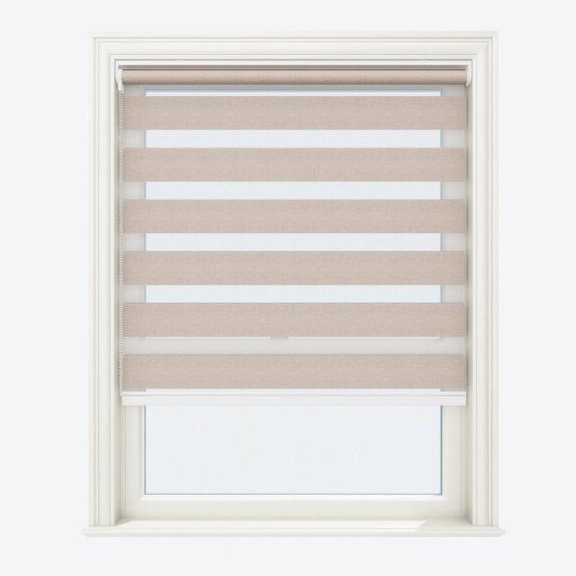 Mocha Meringue Blackout Day & Night Blinds - Zen Shades