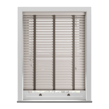 Morena Real Wooden Blinds With Truffle Tapes - Zen Shades