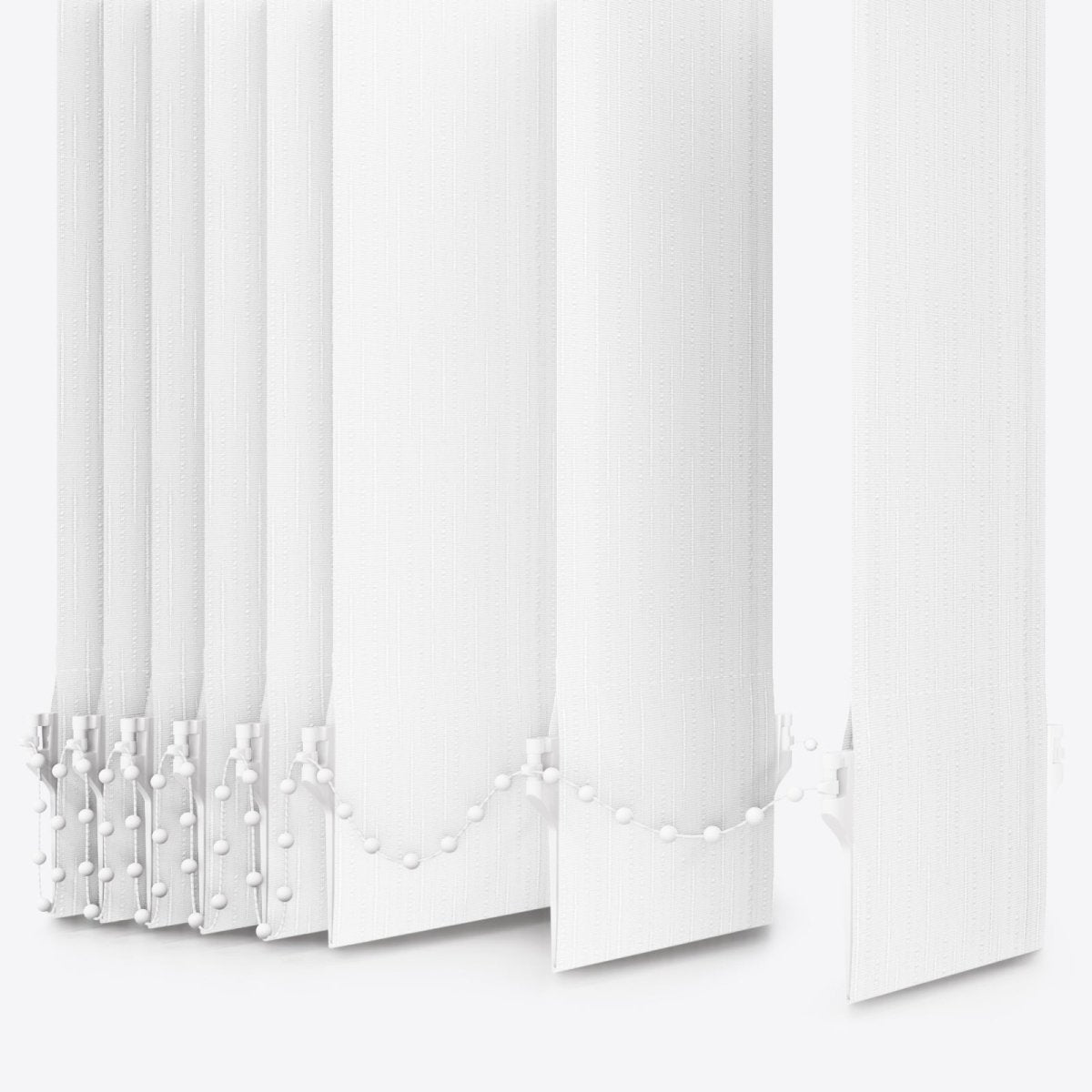 Pacific Brilliant White Vertical Blinds Replacement Slats - Zen Shades