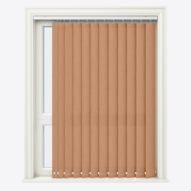 Pacific Cognac Brown Vertical Blinds - Zen Shades
