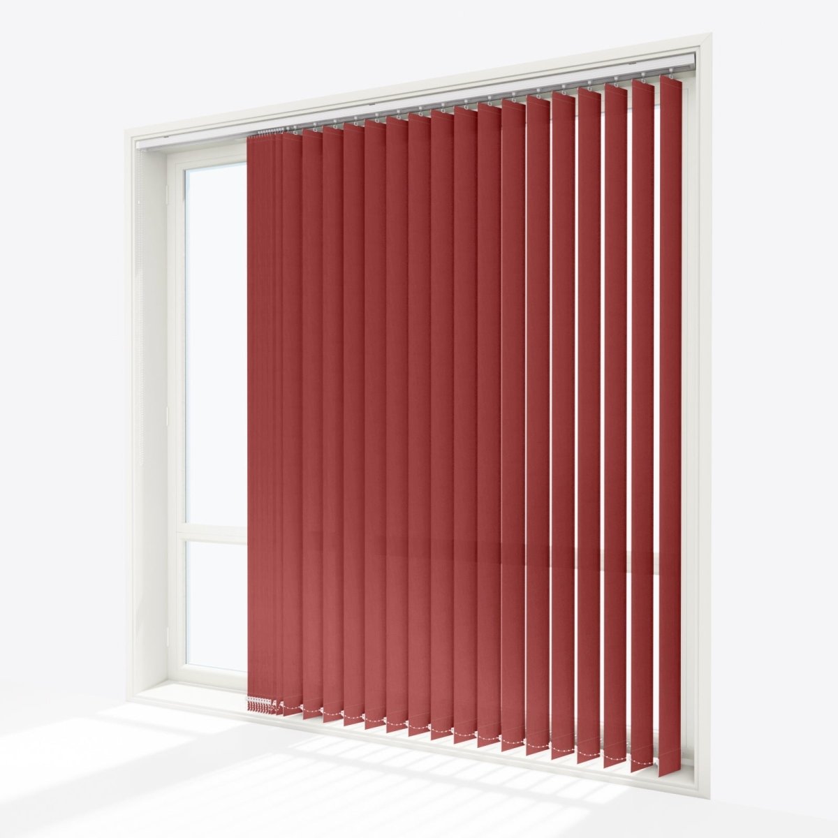 Pacific Spicy Red Vertical Blinds Replacement Slats - Zen Shades