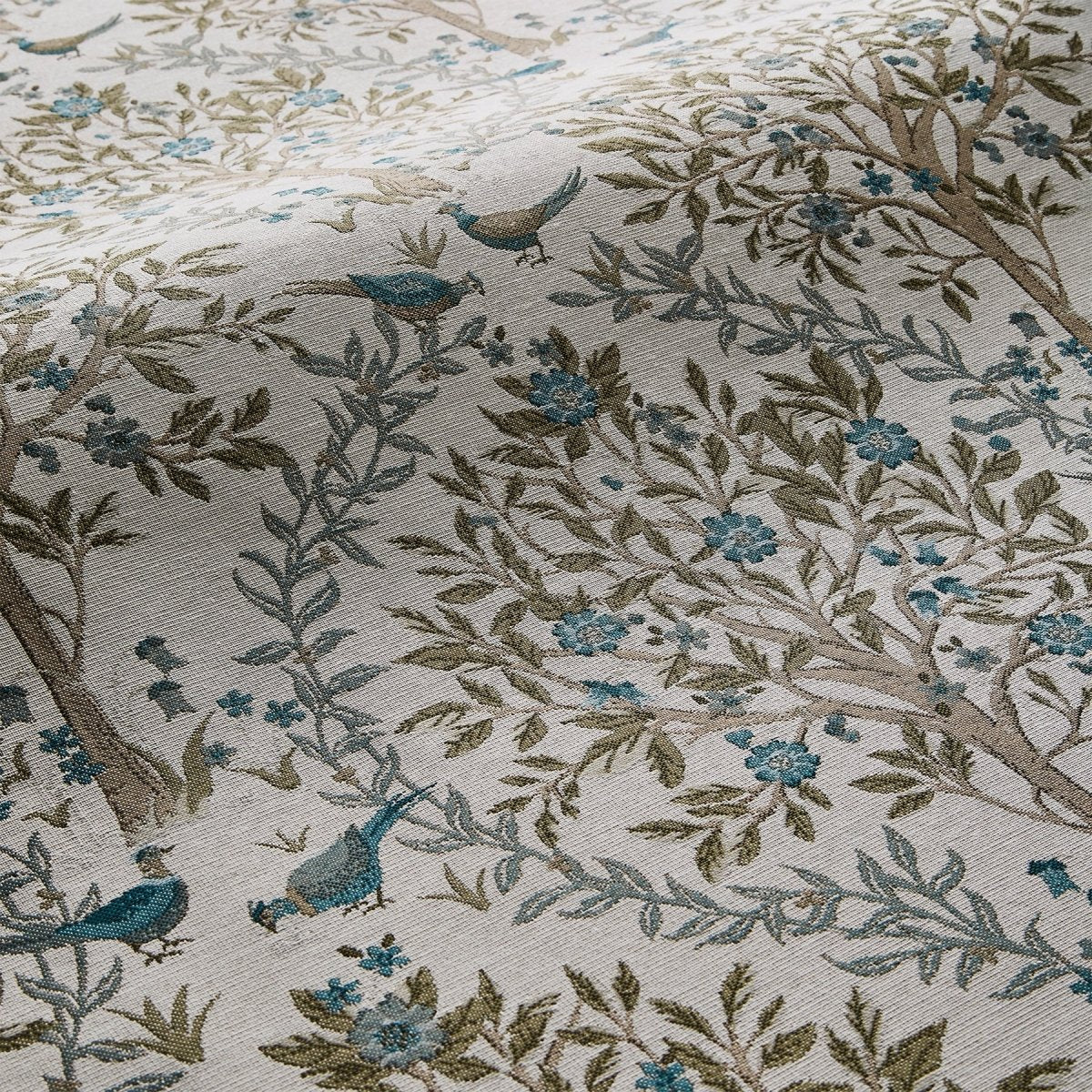 Pavo Teal Roman Blinds - Zen Shades