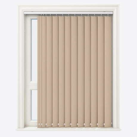 Pristine Bayberry Wax Blackout Vertical Blinds - Zen Shades