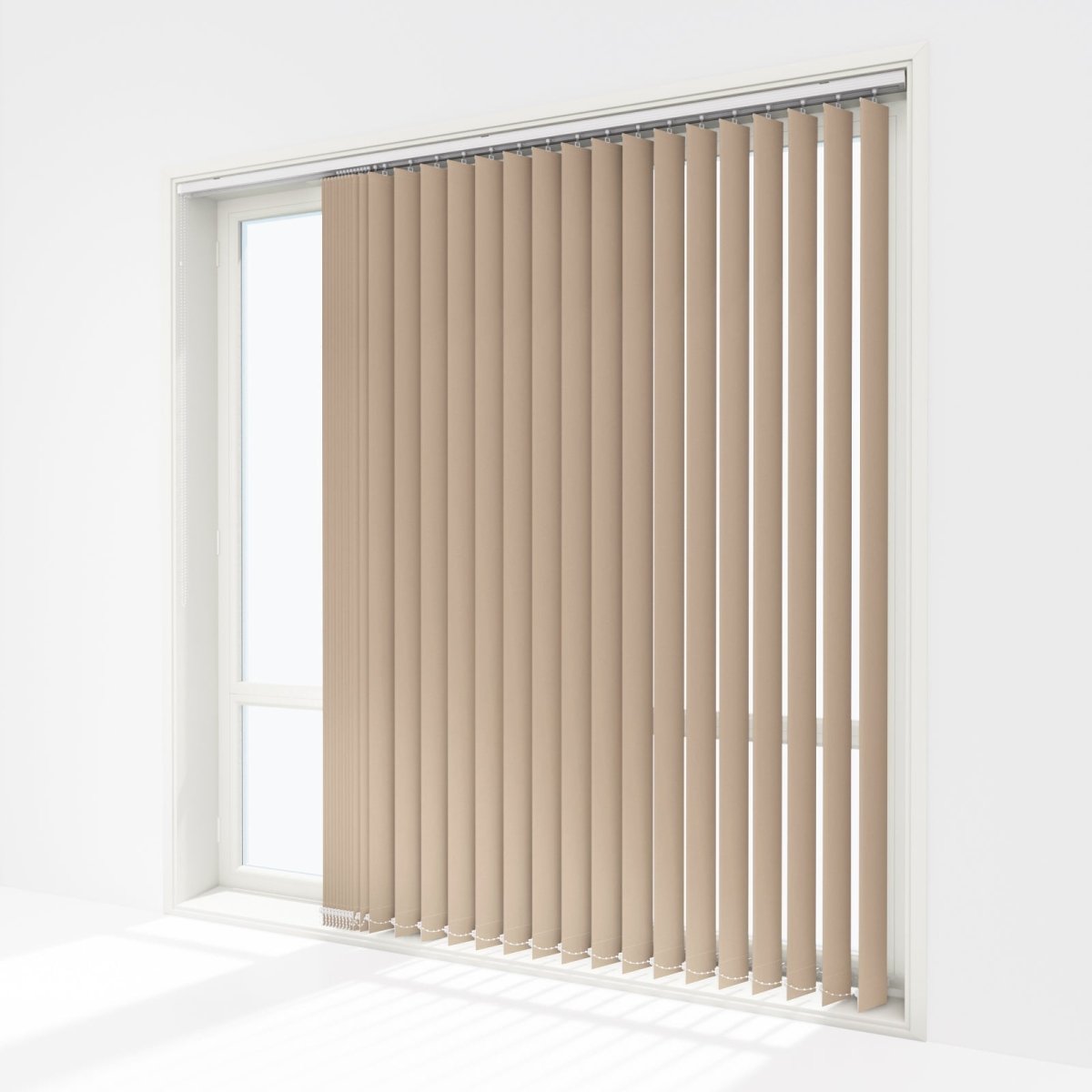 Pristine Bayberry Wax Blackout Vertical Blinds - Zen Shades