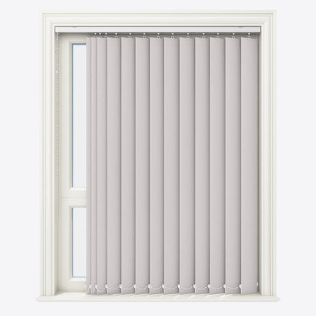 Pristine Dove Blackout Vertical Blinds - Zen Shades