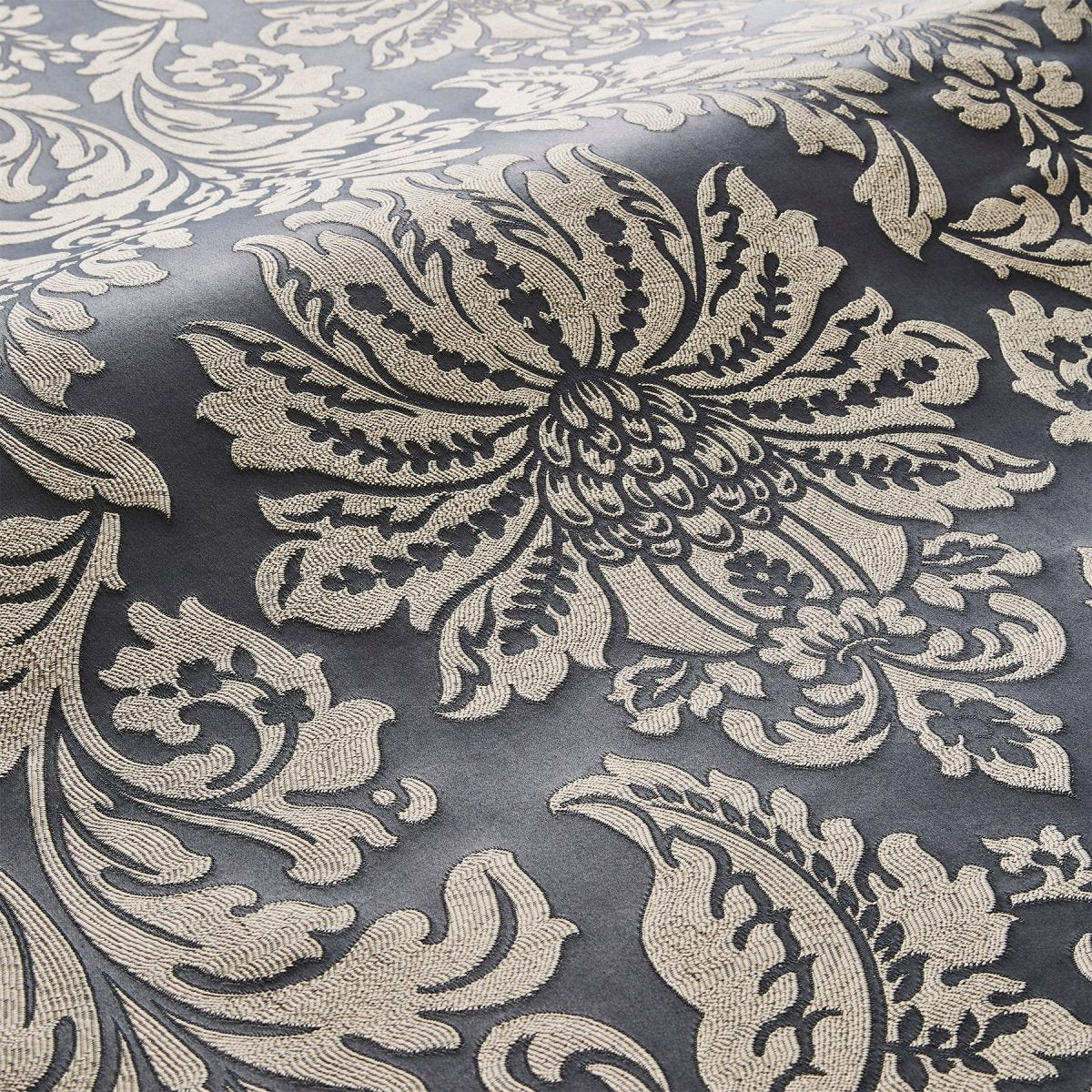 Riva Graphite Roman Blinds - Zen Shades