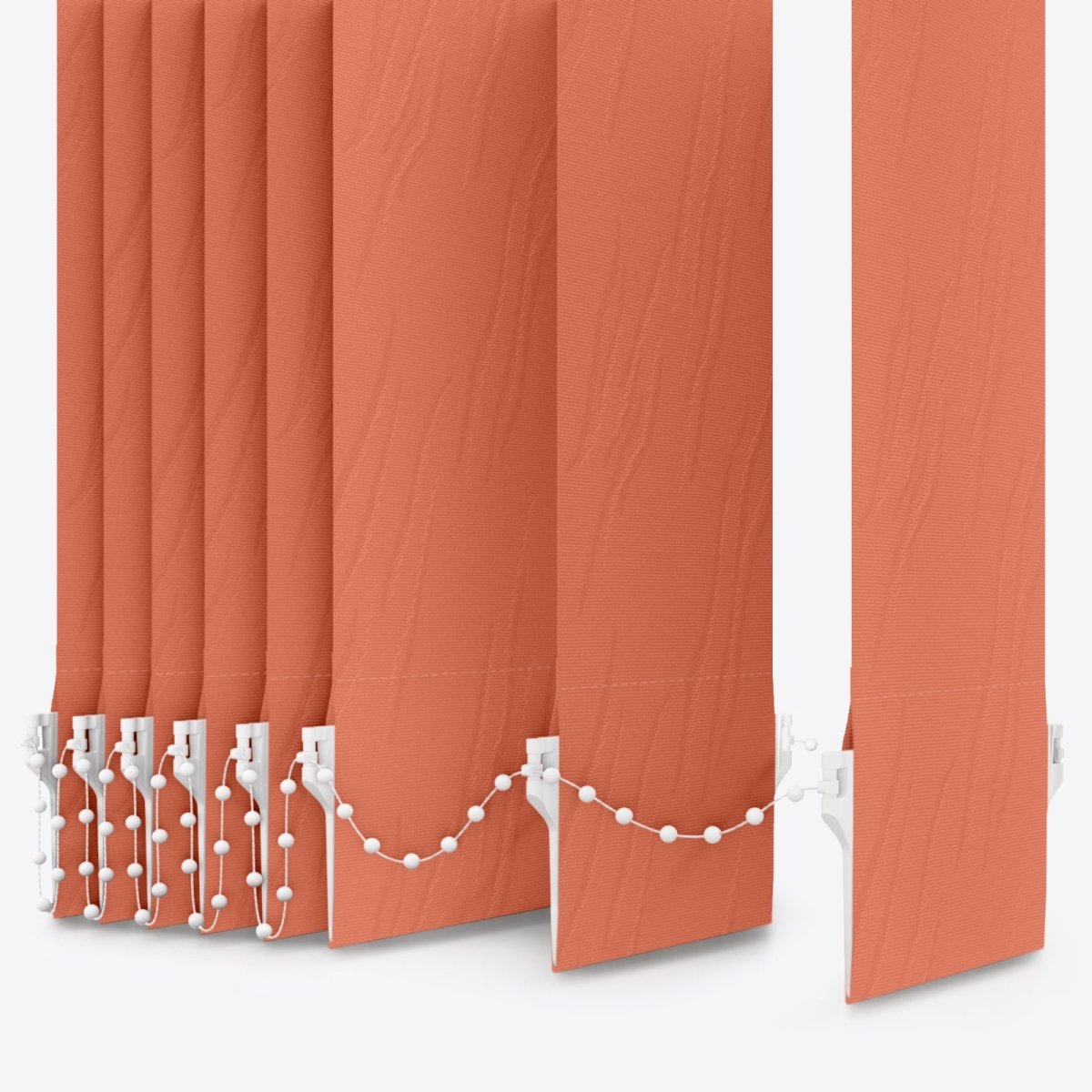 Solo Mandarin Orange Vertical Blinds Replacement Slats - Zen Shades