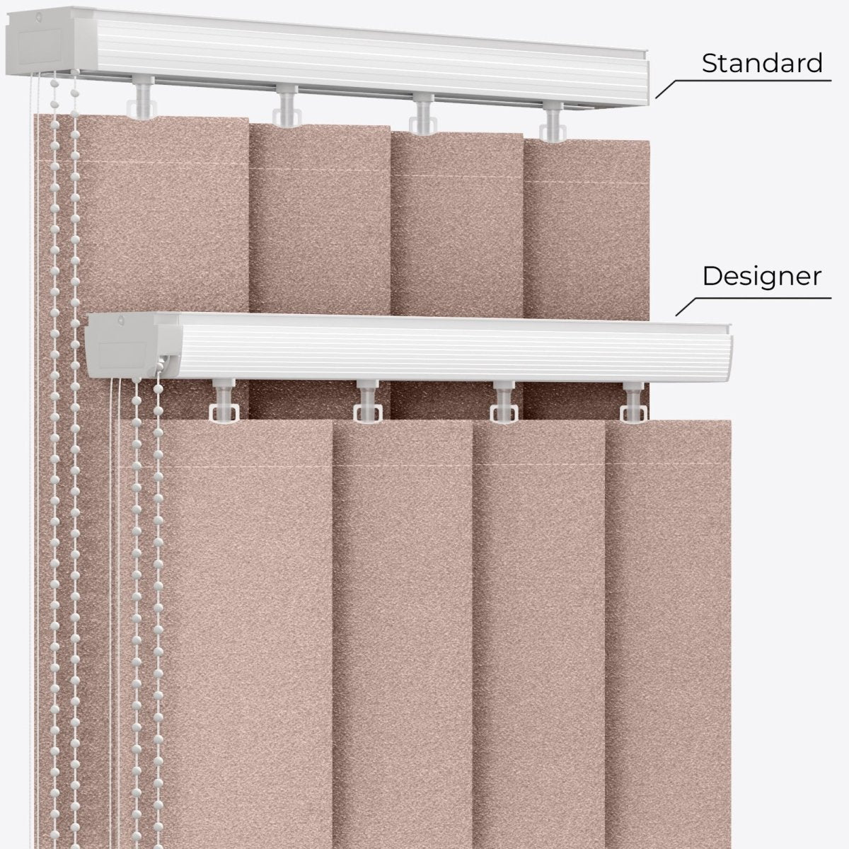 Somerton Amber Vertical Blinds - Zen Shades