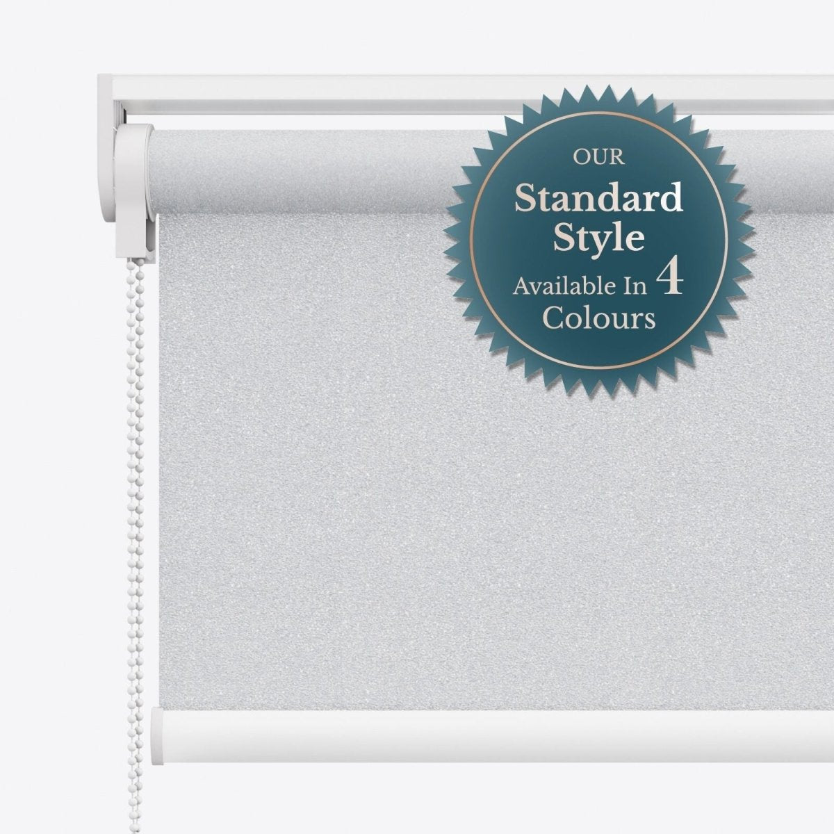 Sparkle Brilliant White Blackout Roller Blinds - Zen Shades