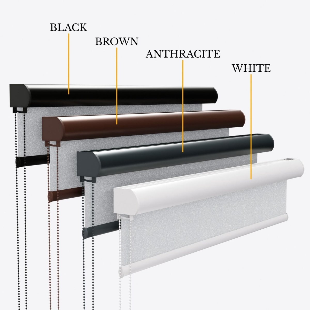 Sparkle Brilliant White Blackout Roller Blinds - Zen Shades