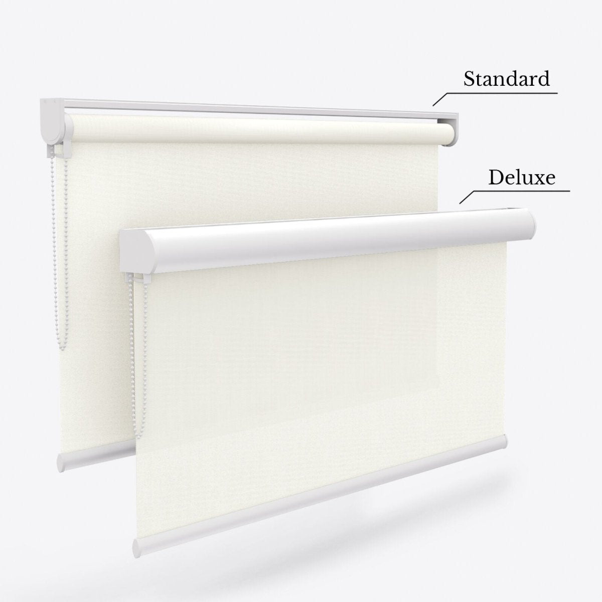 Sunscreen Signal White Roller Blinds - Zen Shades