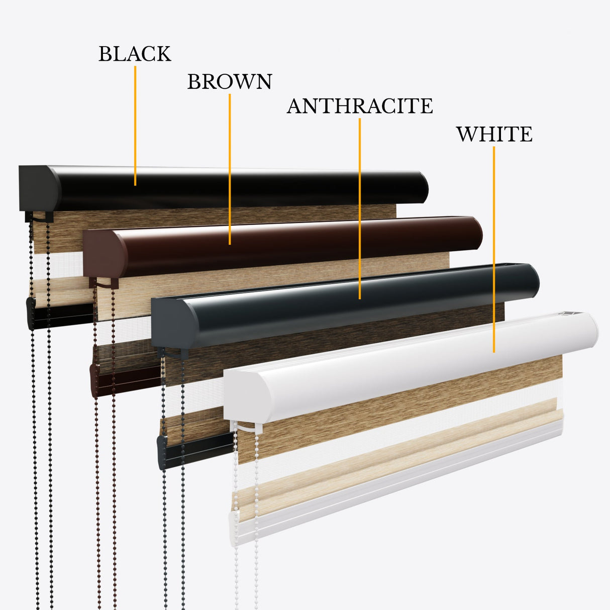 Tritone Bark Day & Night Blinds - Zen Shades