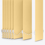 Herringbone Vespa Yellow Vertical Blinds