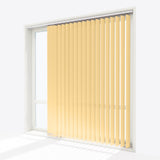 Herringbone Vespa Yellow Vertical Blinds Replacement Slats