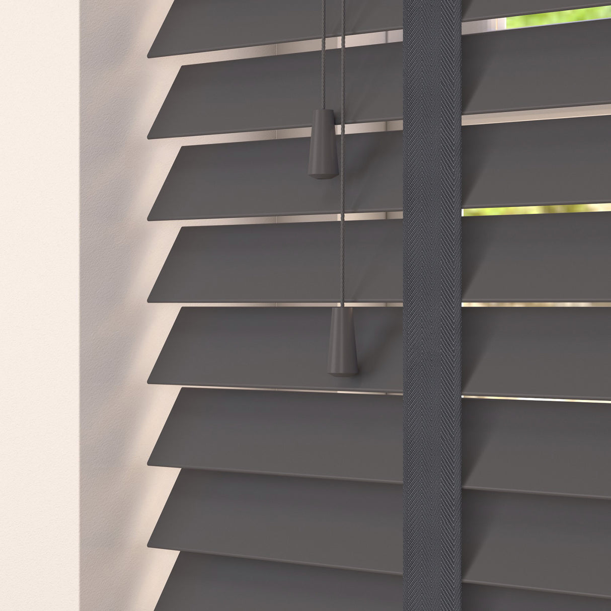 Abyss Faux Wood Blinds With Tapes