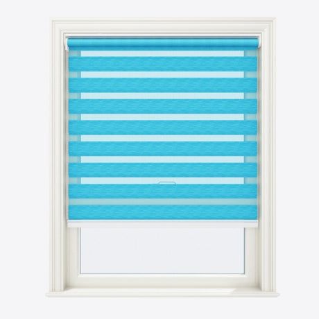 Allure Angel Blue Day & Night Blinds - Zen Shades