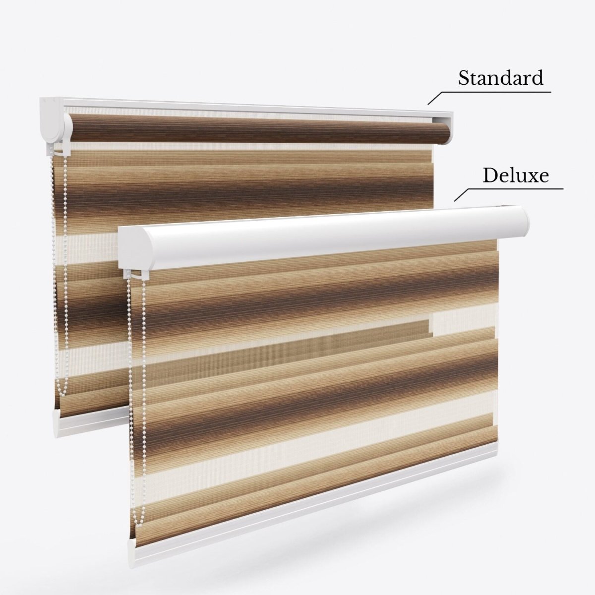 Allure Cocoa Day & Night Blinds - Zen Shades